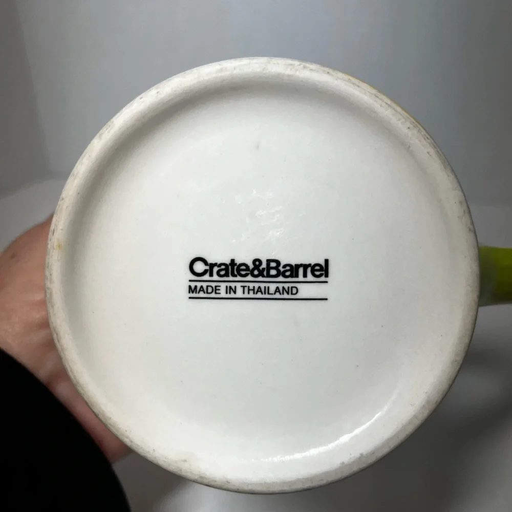 Crate & Barrel Ceramic Coffee Mug